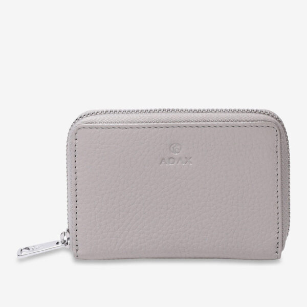 grå adax plånbok med dragkedja