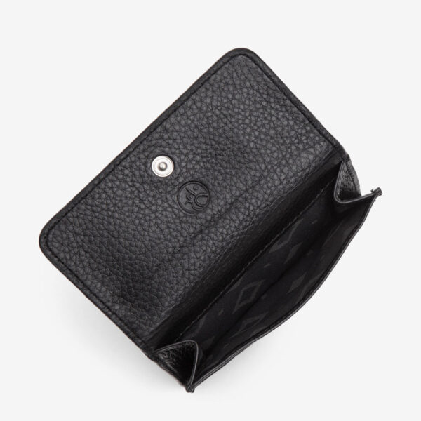 svart adax plånbok med lock