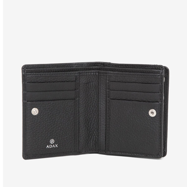 svart adax plånbok insida