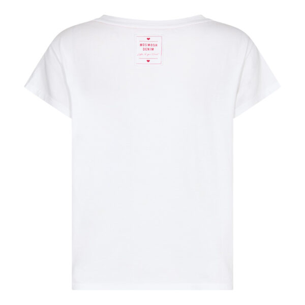 mos mosh t-shirt vit med tryck